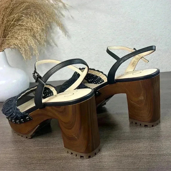 Jessica Simpson Timia Womens Woven Slingback Platform Sandals - Picture 6 of 12